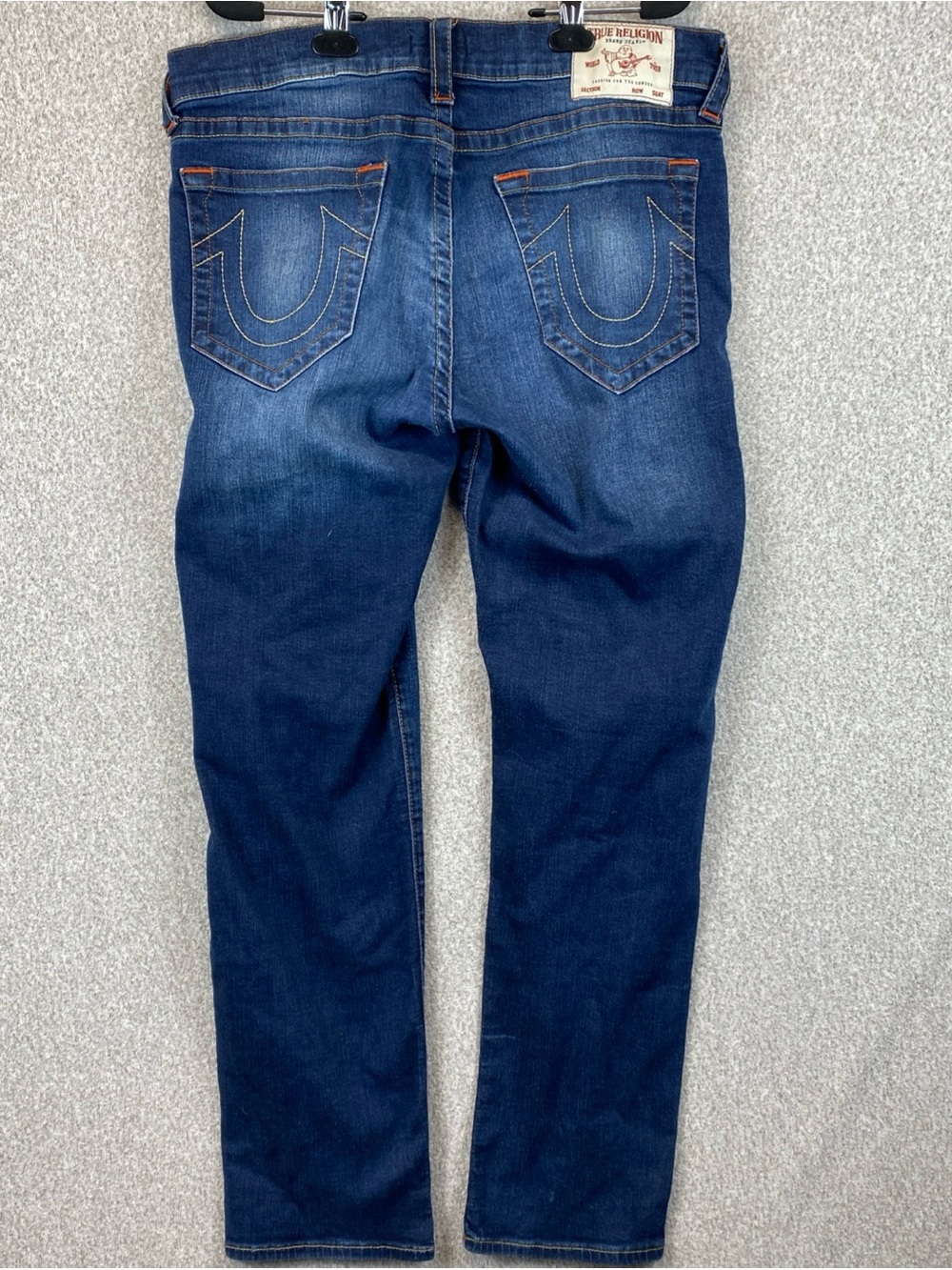 True Religion Men's Geno Relaxed Slim Fit Jeans Sz 36x31 Stretch subtle FLAW